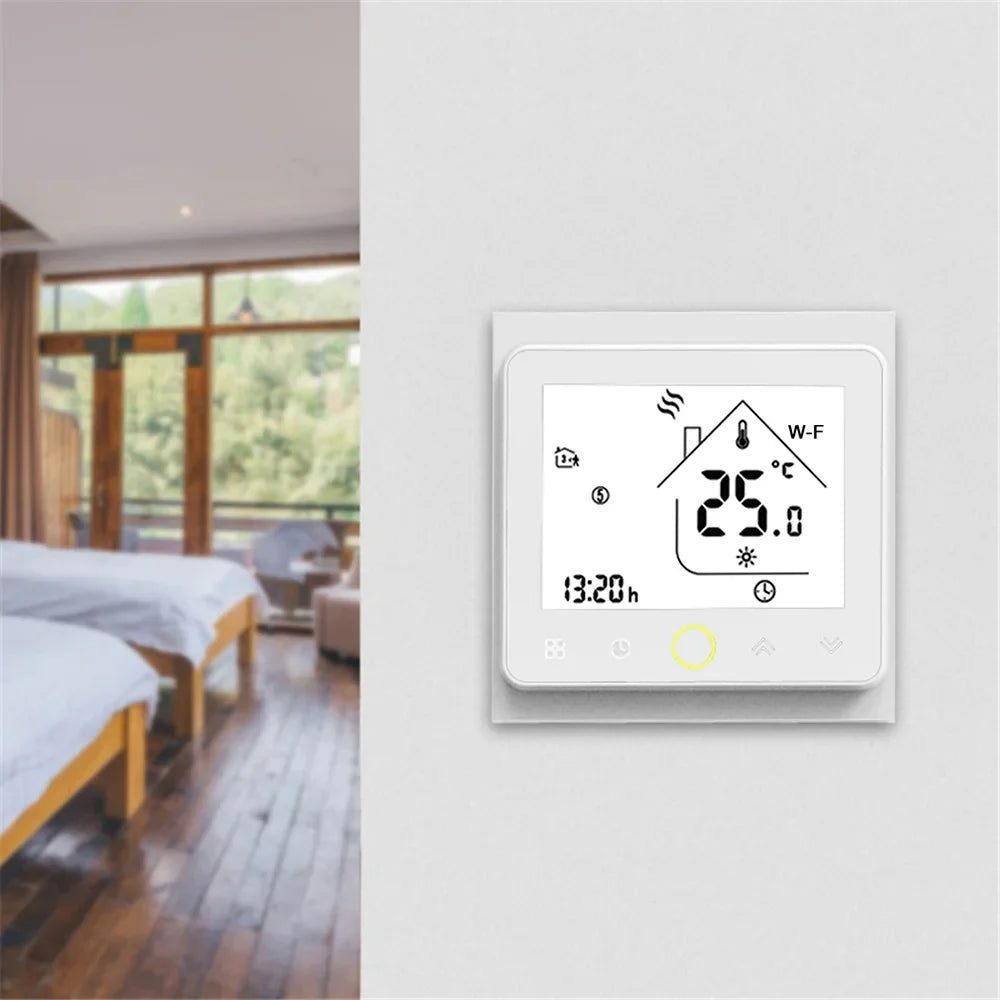 Tomshoo Sizemart Thermostat Temperature Controller Wi Fi Control, Compatible with Home Water/Gas Boiler