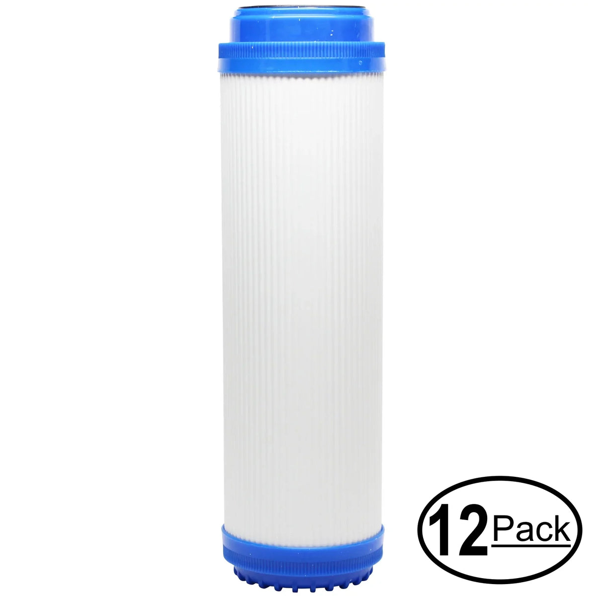 12-Pack Replacement for iSizepring WKW21 Granular Activated Carbon Filter - Universal 10-inch Cartridge for iSizepring 123Filter 3-Sizetage Counter-top Filter #WKW21 - Denali Pure Brand