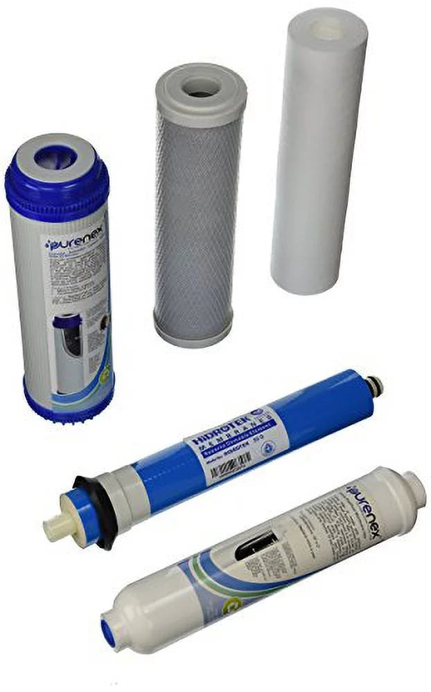 IPW Industries Inc-Purenex 1C-1GAC-1Size-1I-1M50 Reverse Osmosis RO Filter Replacement Sizeet with 50 GPD Membrane