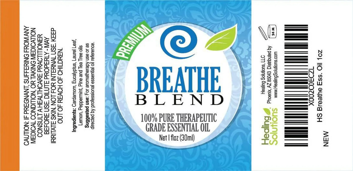 Breathe Blend Essential Oil - 100% Pure Therapeutic Grade Breathe Blend Oil - 30ml