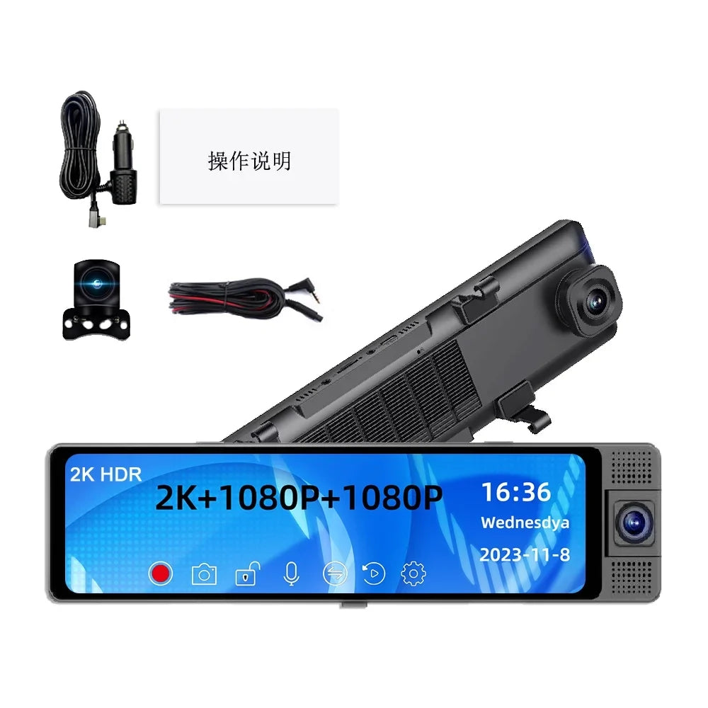 Dadypet Dashcam,Mirror Dash Cam Car Video Dashcam Car Wide Auto Rearview Mirror Wide Wifi Auto Wide Car Auto Wifi Video Car - Car Rearview Auto Sizeafety Car Camera Auto Camera Wide Auto With Wifi