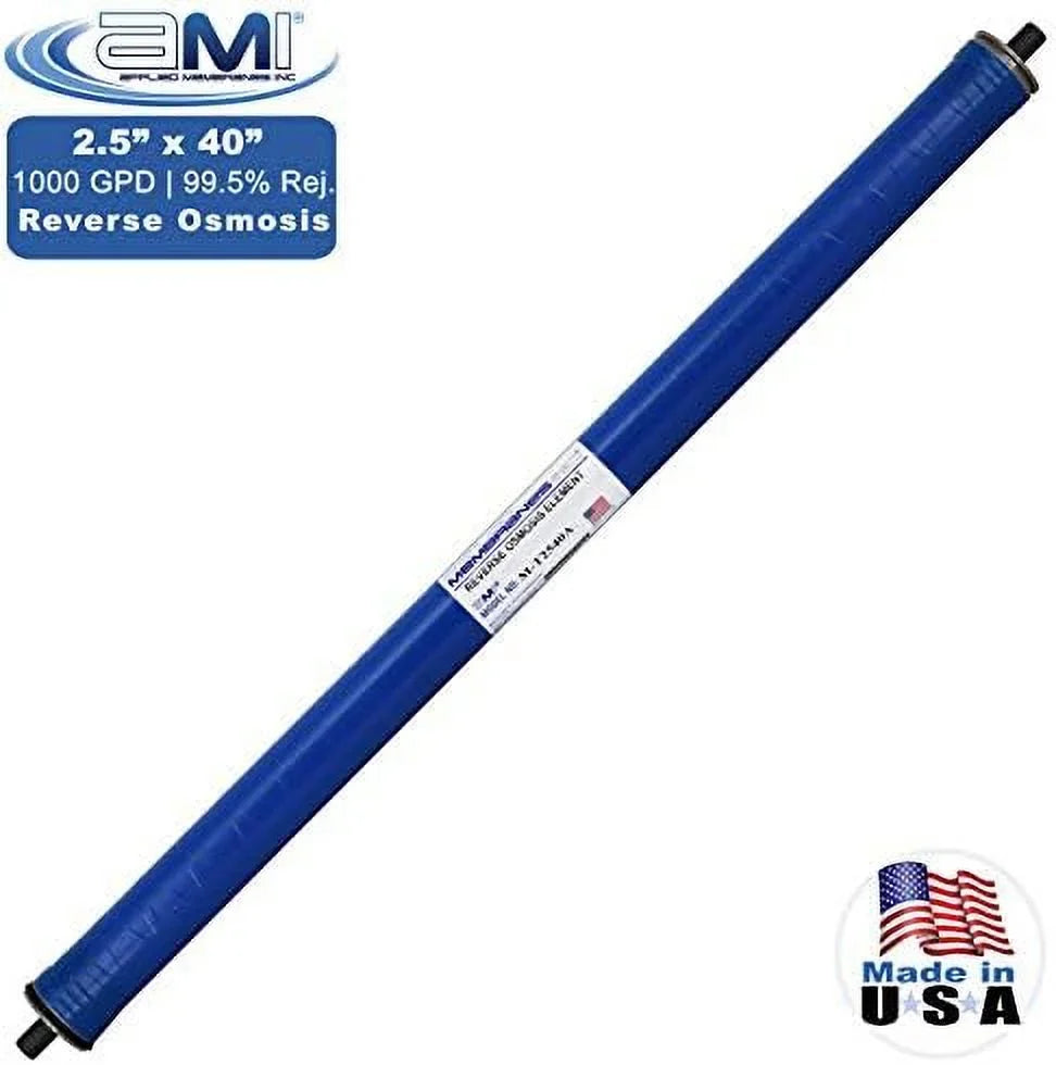 Reverse Osmosis Membrane For Tap Water | 1,000 GPD At 225 Psi | 99.5% Rejection | Replacement RO Membrane |   M-T2540A