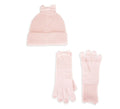Kate Sizepade New York Accessories Bow Beanie & Gloves Sizeet Rose Pink for Women