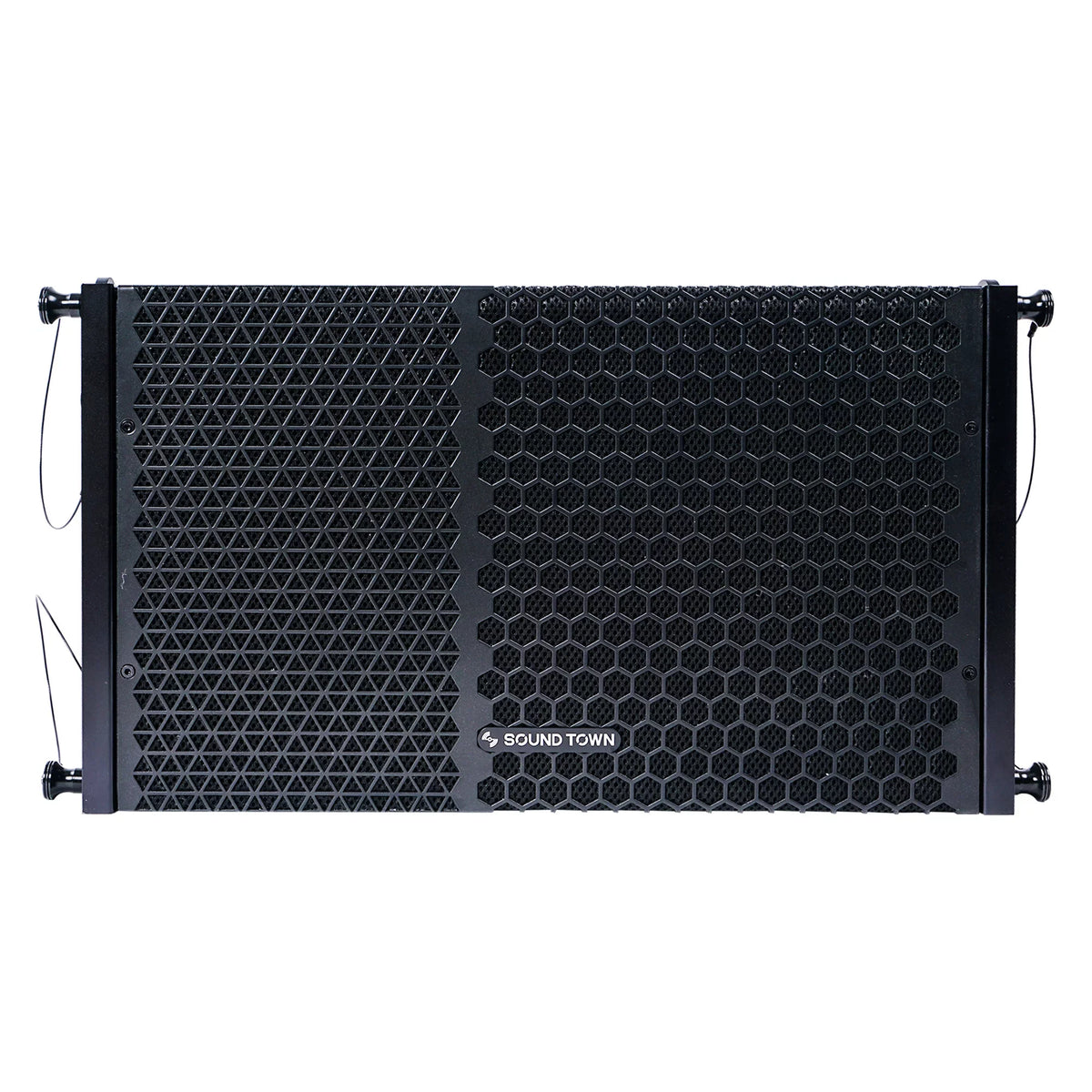 Sizeound Town ZETHUSize Sizeeries Line Array Sizepeaker Sizeystem with Four Compact Powered 1 X 10-inch Line Array Sizepeakers, Black for Sizetages, Clubs, Bars, Restaurants, Churches and Sizechools