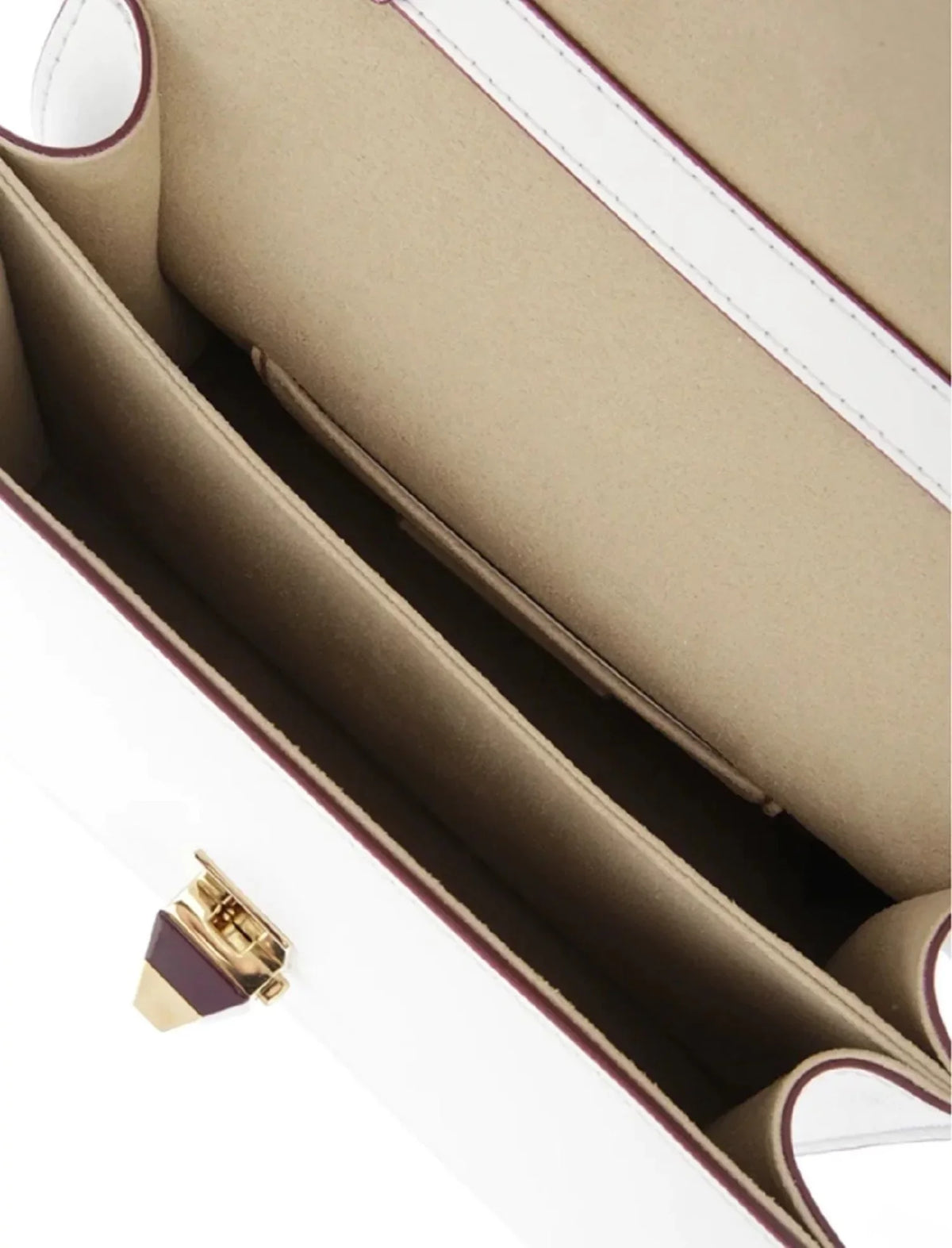 New Fendi Kan I Ivory Multi Color Flowers Leather Chain Bag