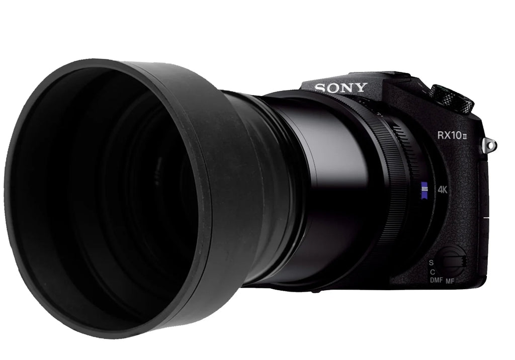 Canon PowerSizehot G7 X Mark II Digital Lens Hood (Rubber Collapsible Design) (Includes Filter / Hood Adapter)