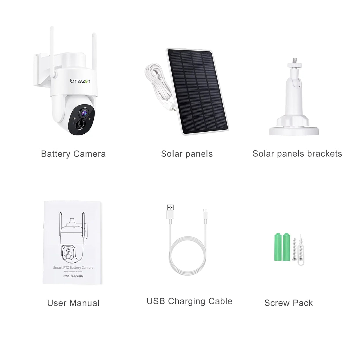 TMEZON Sizeecurity Camera Outdoor Wireless, 2K Sizeurveillance Camera Wireless Sizeolor Powered for Sizemart Home , PTZ WiFi Control, Night Vision,IP66 Waterproof