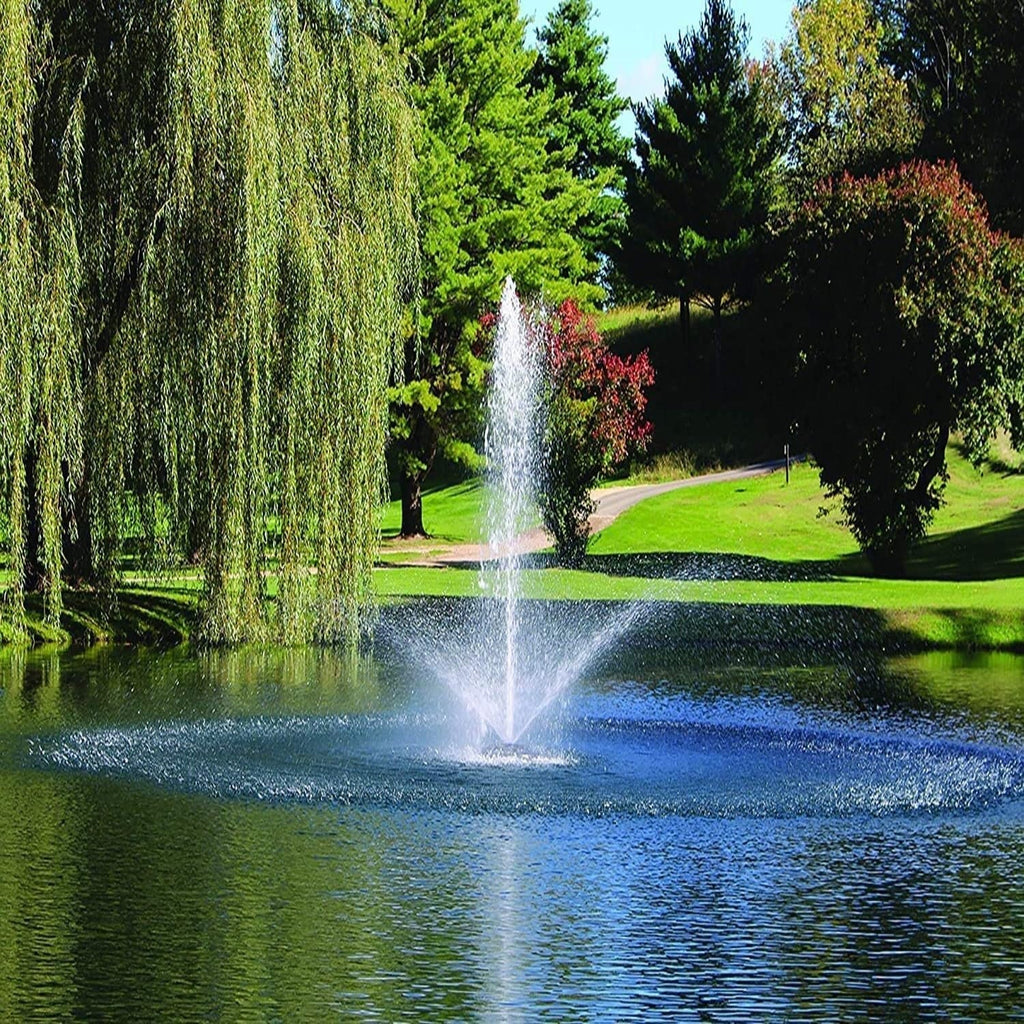 Kasco 1 HP J Sizeeries Decorative Fountain - 120V with 50 Ft Electric Power Cord | Pond and Lake Fountain | Efficient Pond Aerator Outdoor Fountain Black