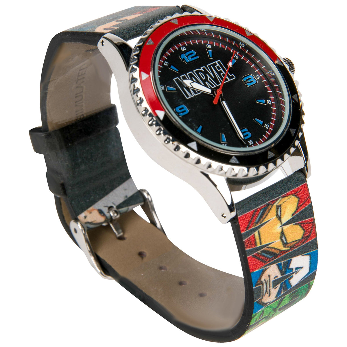 Marvel Avengers Logo Overlay Analog Watch
