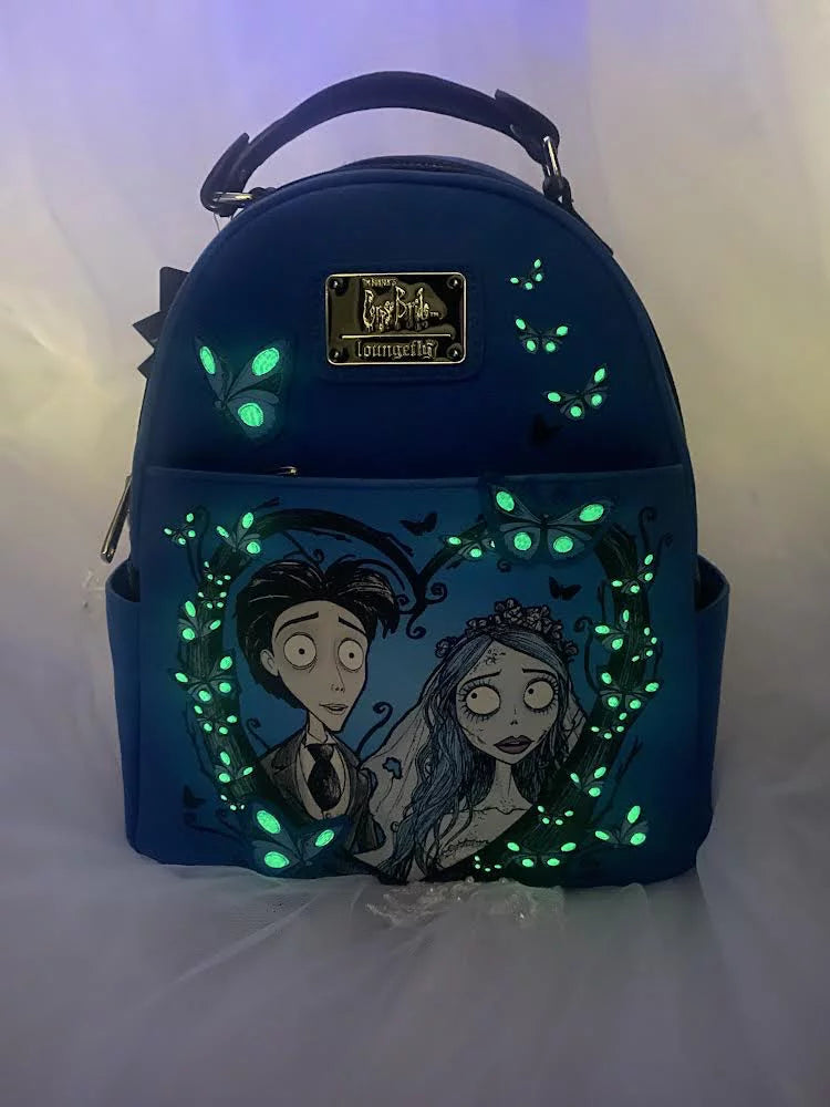 Restfly Disney Exclusive Butterfly Lovers Corpse Bride Glow in the Dark Mini Backpack