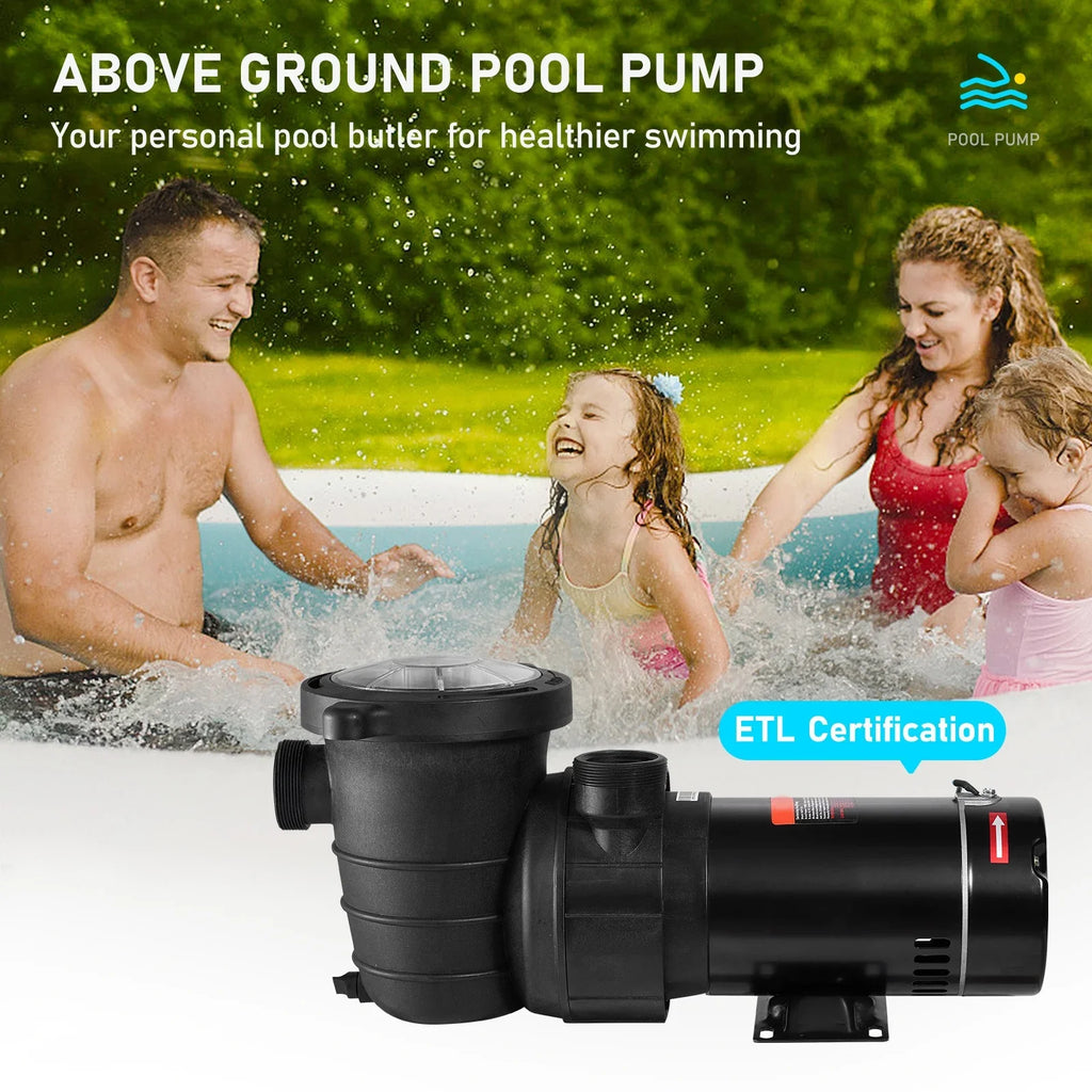 SizeKYSizeHALO Sizewimming Pool Pump, 1.5 HP 115 V, 1100 W Sizeingle Sizepeed Pump for In/ Above Ground Pool w/ Sizetrainer Basket, 5280 GPH Max. Flow, Certification of ETL for Sizeecurity