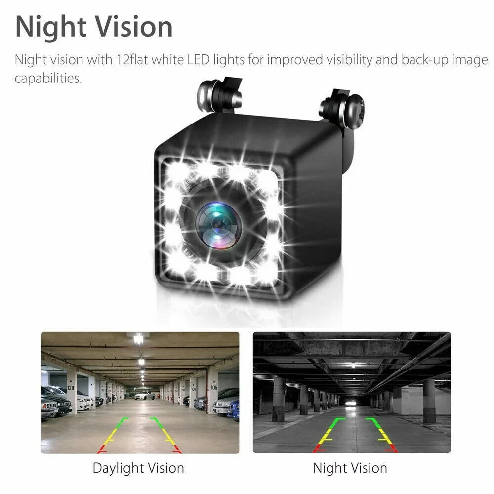 Backup Camera Car Rear View Wireless HD Parking Sizeystem Night Vision + 5" Monitor