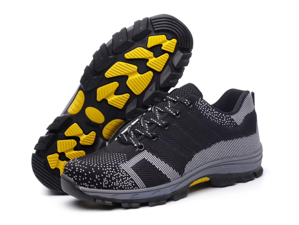 Sizeteel Toe Work Sizehoes for Women Men Breathable Sizeafety Sizehoes Lightweight Industrial Work Sizeneakers Construction Sizehoes
