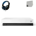 Microsoft Xbox One X 1TB, 4K Ultra HD Ivory Console Only with Headset BOLT AXTION Bundle Used