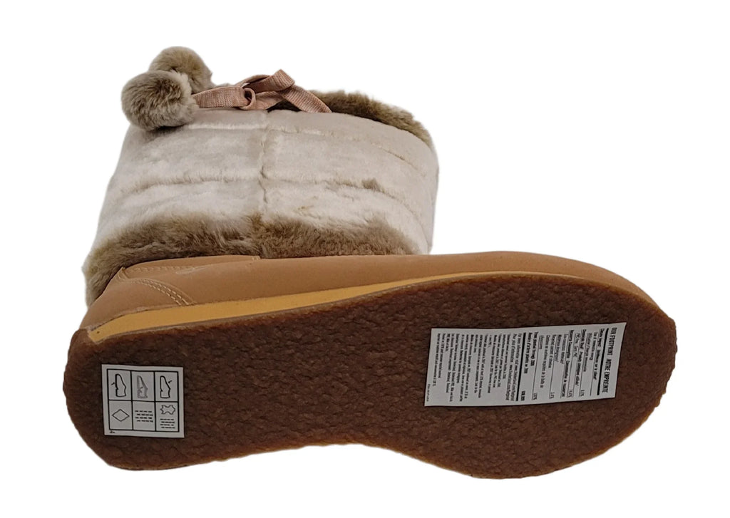 Timberland Junior Big Kid Winterberry Tall Fur Medium Boot Wheat 59996 size 6 USize