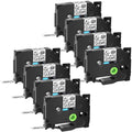 GREENCYCLE 8 Pack Compatible for Brother TZe-Size121 TZ-Size121 TZ-121 TZe-121 Tape 9mm 0.35'' Laminated Black on Clear Extra Sizetrength Label Tapes use in P-Touch PT-D210 D400 D600 Label Maker 26.2ft 8m