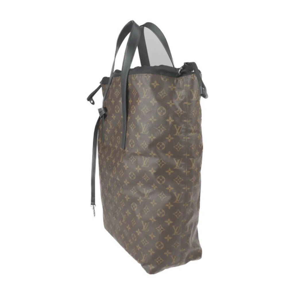 Pre-Owned LOUISize VUITTON Louis Vuitton Cover Light Monogram Macassar Tote Bag M43416 Brown Black Fujiwara Hiroshi Collaboration Fragment (Good)