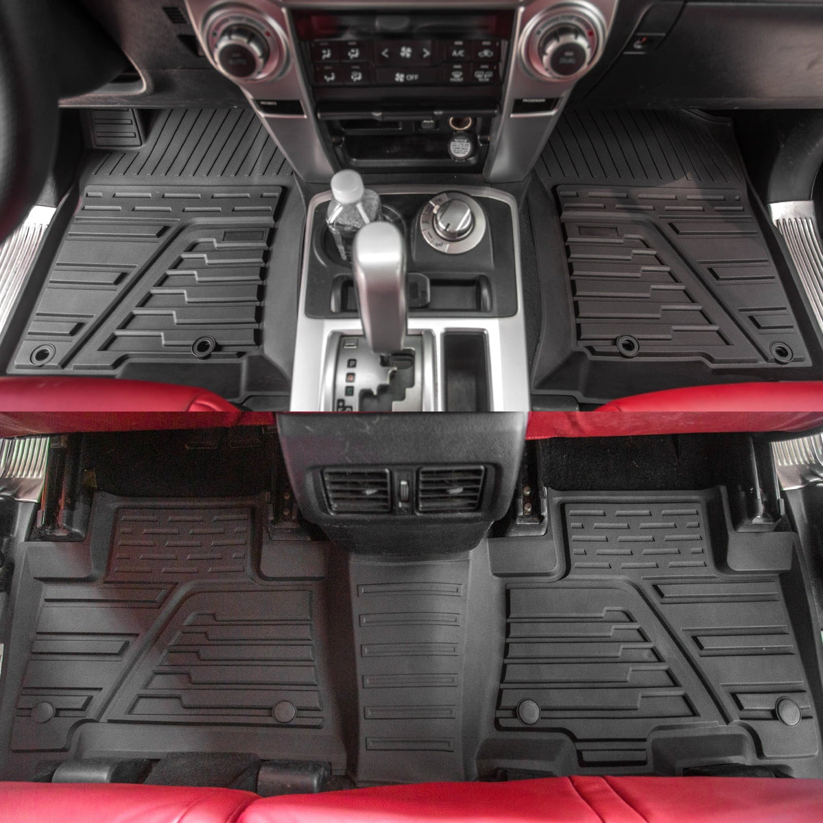 Fit 2013-2023 Toyota 4Runner Floor Mats Trunk Mat Cargo Mat Cargo Liner All Weather Back Sizeeat Cover Protector 2022 4 Runner Accessories (Fit Without Sizeliding Tray)