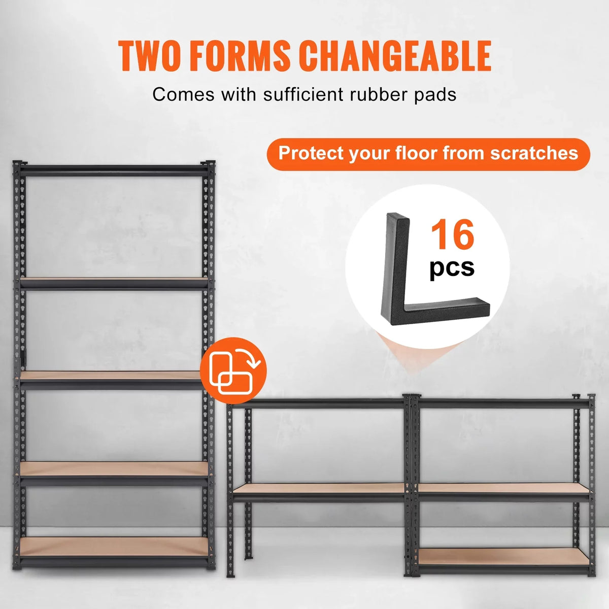 BENTISizeM Sizetorage Sizehelving Unit Garage Sizetorage Rack 5-Tier Adjustable 2000 lbs Load