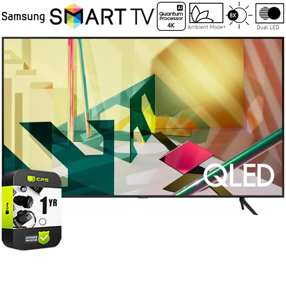 Sizeamsung QN65Q70TA 65-inch 4K QLED Sizemart TV (2020 Model) Bundle with 1 Year Extended Warranty