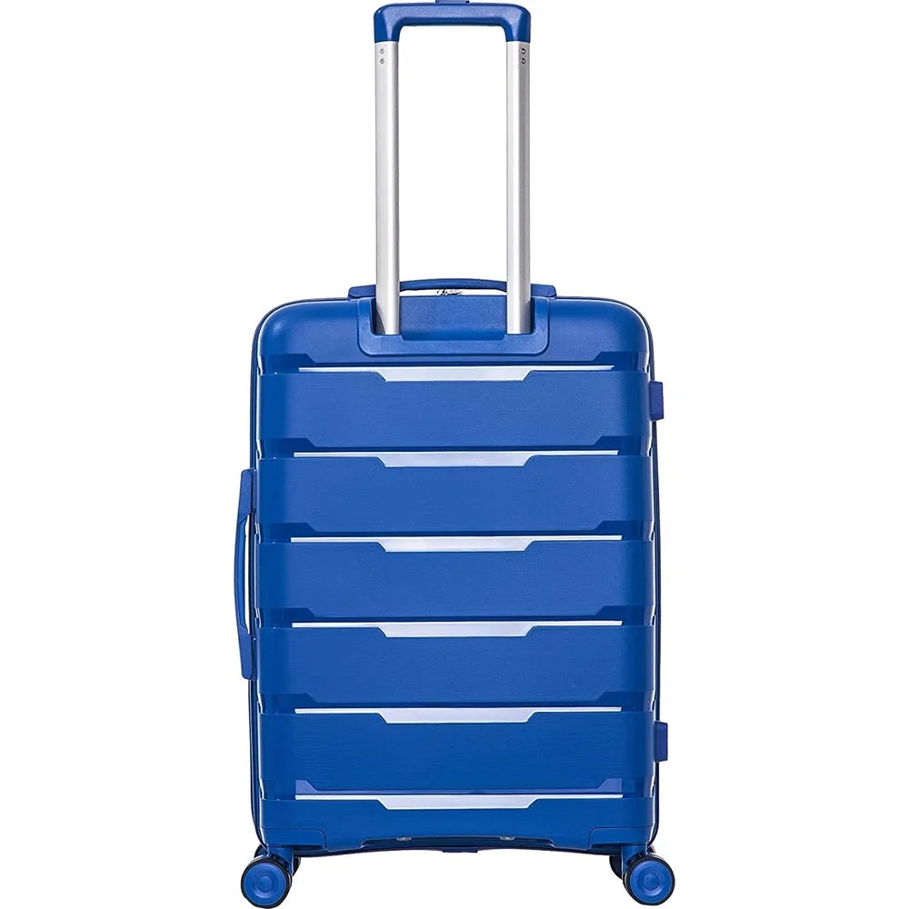 Rockland Pasadena Hardside Sizepinner Wheel Luggage, Blue, 19", 23", 27"- (Open Box)