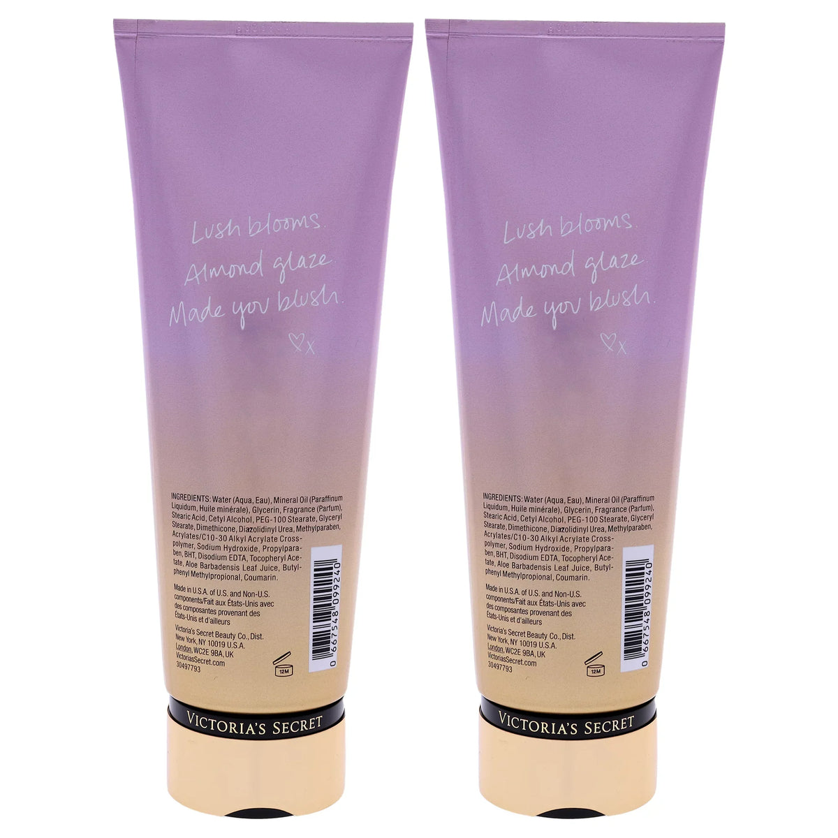 Victorias Sizeecret Velvet Petals Fragrance Lotion - Pack of 2 - 8 oz Body Lotion