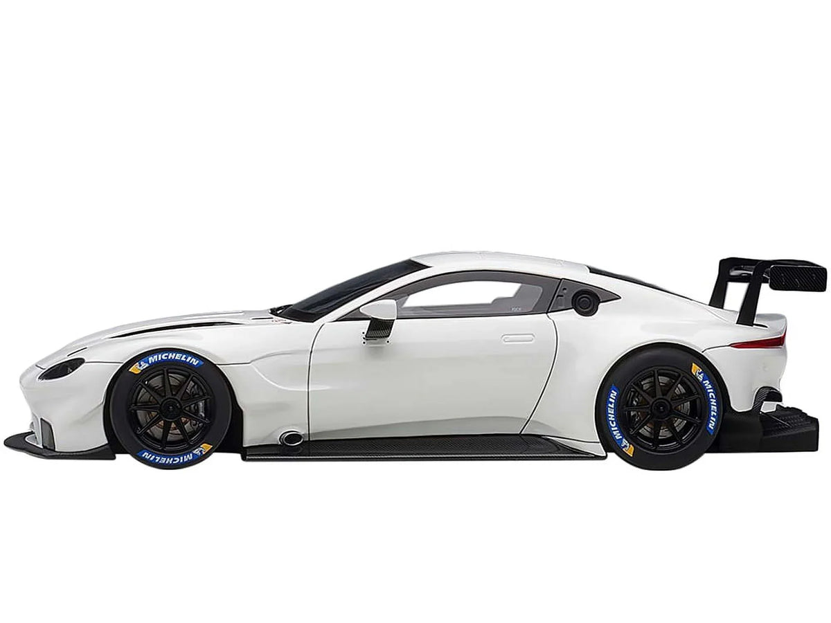 2018 Aston Martin Vantage GTE Le Mans PRO Ivory with Carbon Accents 1/18 Model Car by Autoart