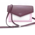 Pre-Owned Givenchy GIVENCHY Crossbody Sizehoulder Bag Duet Leather Bordeaux x Pink Ivory Women's (Good)