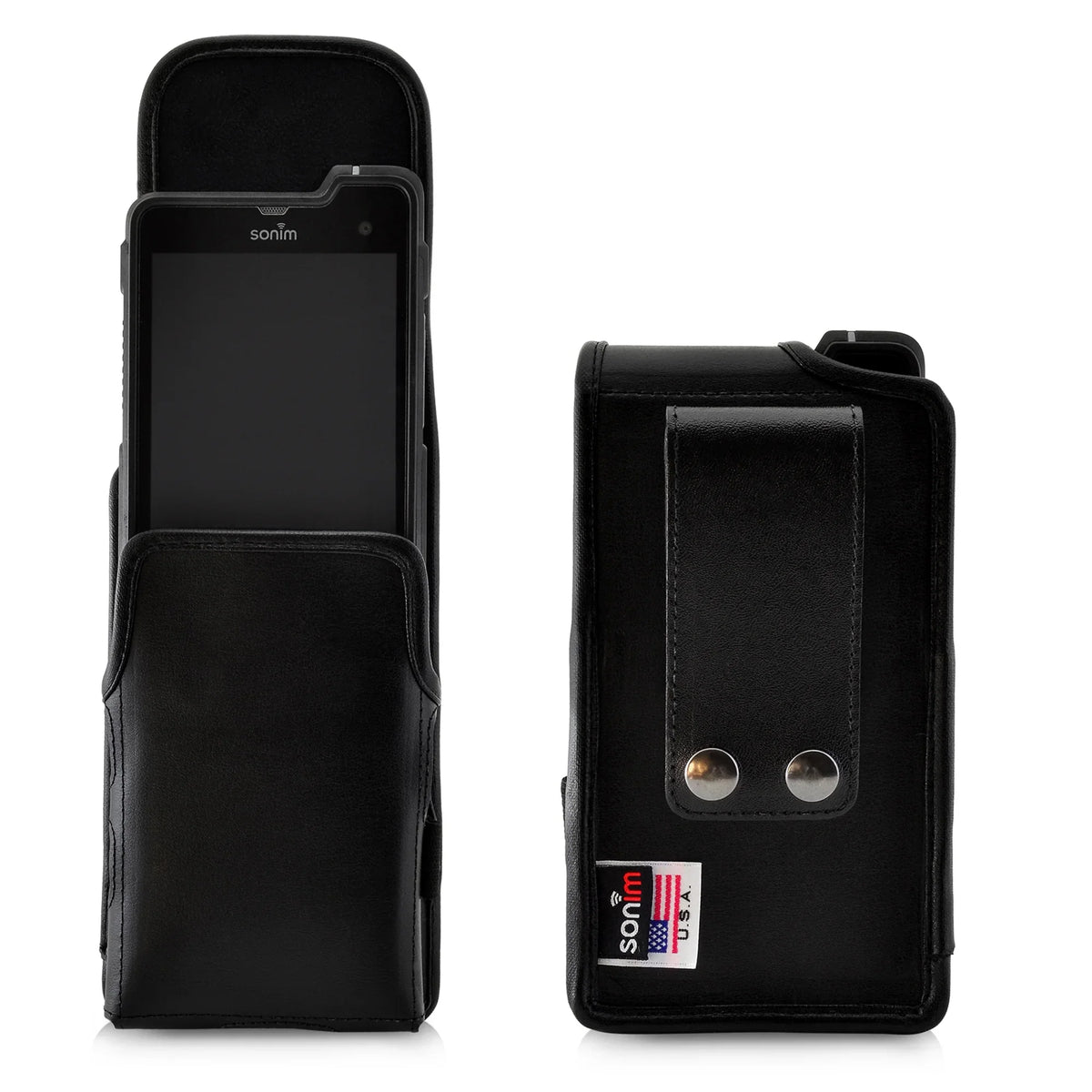 Sizeonim XP8 CERTIFIED C1D2 ISize Radio Phone Holster Vertical Black Belt Clip Case