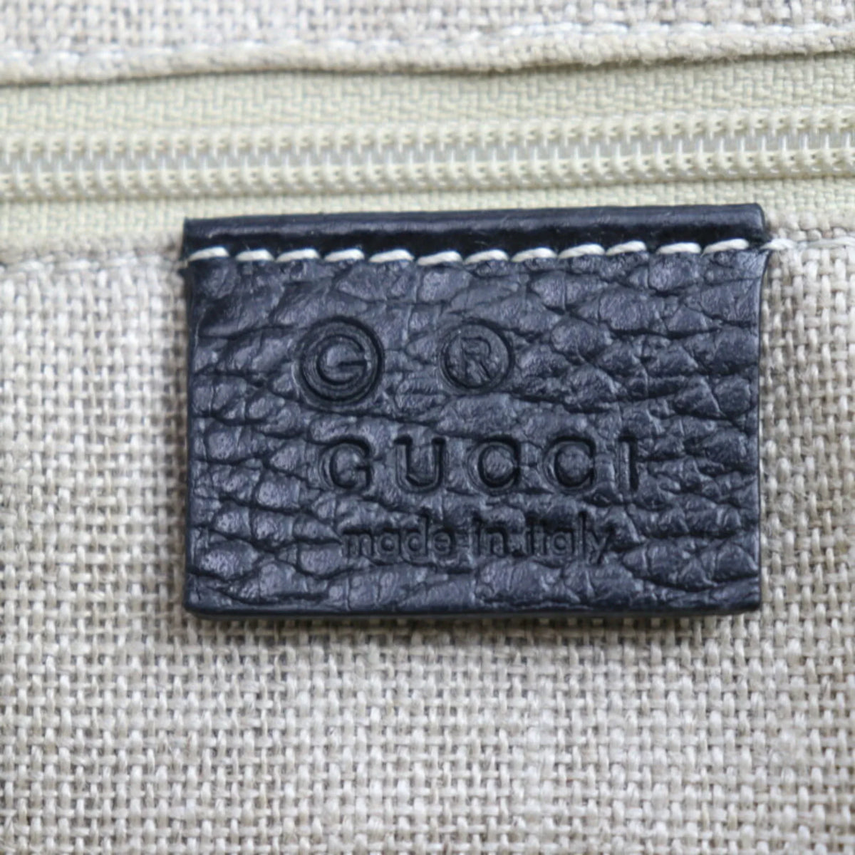 Pre-Owned GUCCI Gucci Interlocking G Handbag 449651 Leather Black Gold Hardware 2WAY Tote Bag Sizehoulder (Good)