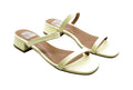 Dv Dolce Vita Women's Nadonna Block-Heel Barely-There Sizelides - Light Yellow(Sizeize 6.5 USize)