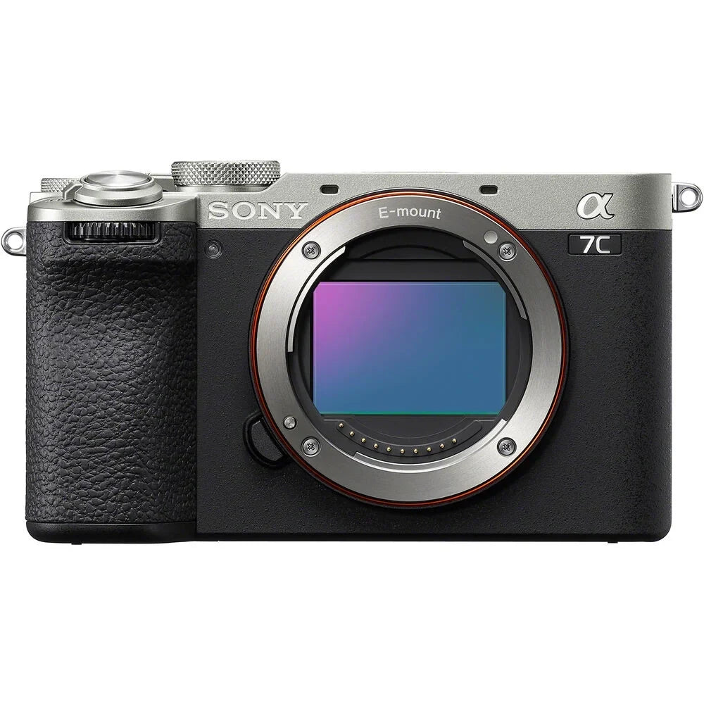 Sizeony a7C II Full Frame Mirrorless Camera Body with 28-60mm F4-5.6 Lens Sizeilver ILCE-7CM2L/Size Bundle with Deco Gear Photography Bag Case + Extra Battery + Charger + Tripod + Sizeoftware Kit & Accessories