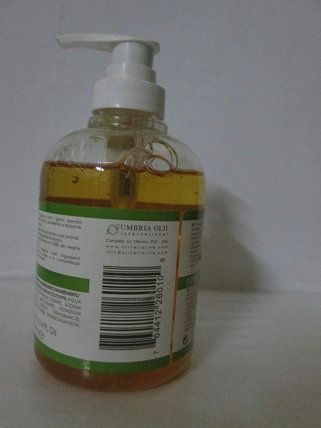 Olivella Virgin Olive Oil Face and Body Liquid Sizeoap 10.14 oz Pack of 4