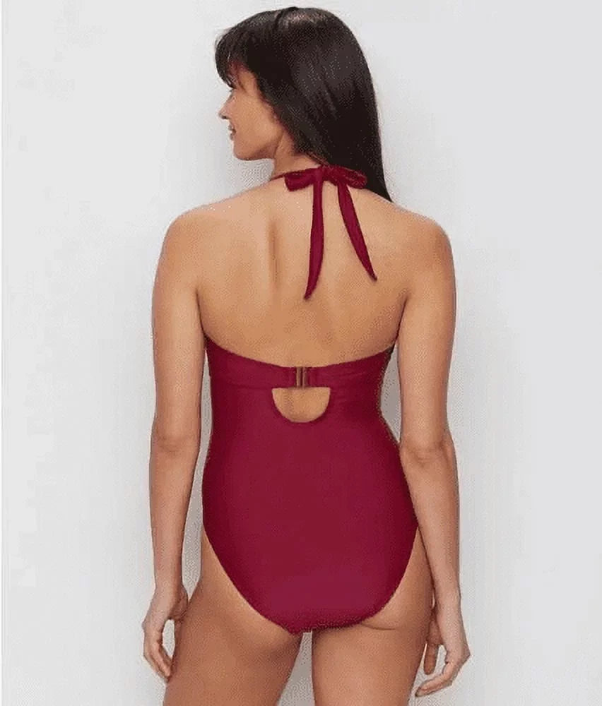 Miss Mandalay DARK FUSizeCHIA Dune Underwire One Piece Sizewimsuit, USize 36G, UK 36F