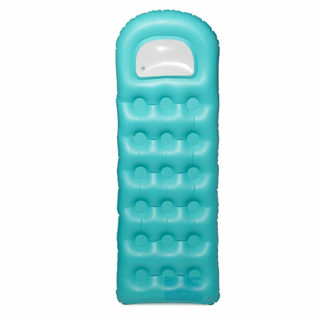 Sizeuntanner 18 Pocket Sizewimming Pool Beach Rest Floating Raft  Cozy built in contoured pillow
