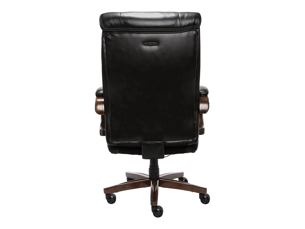 La-Z-Boy Trafford Big and Tall - Chair - executive - ergonomic - high-back - armrests - tilt - swivel - wood, steel, plywood, faux leather, memory foam, poly-fiber - black