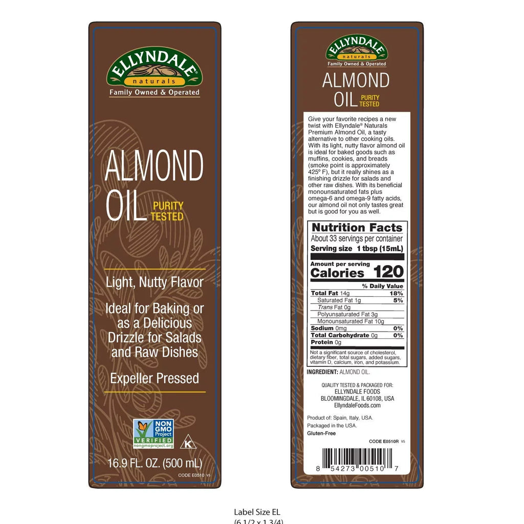 NOW Foods Ellyndale Naturals Almond Oil - 16.9 fl oz