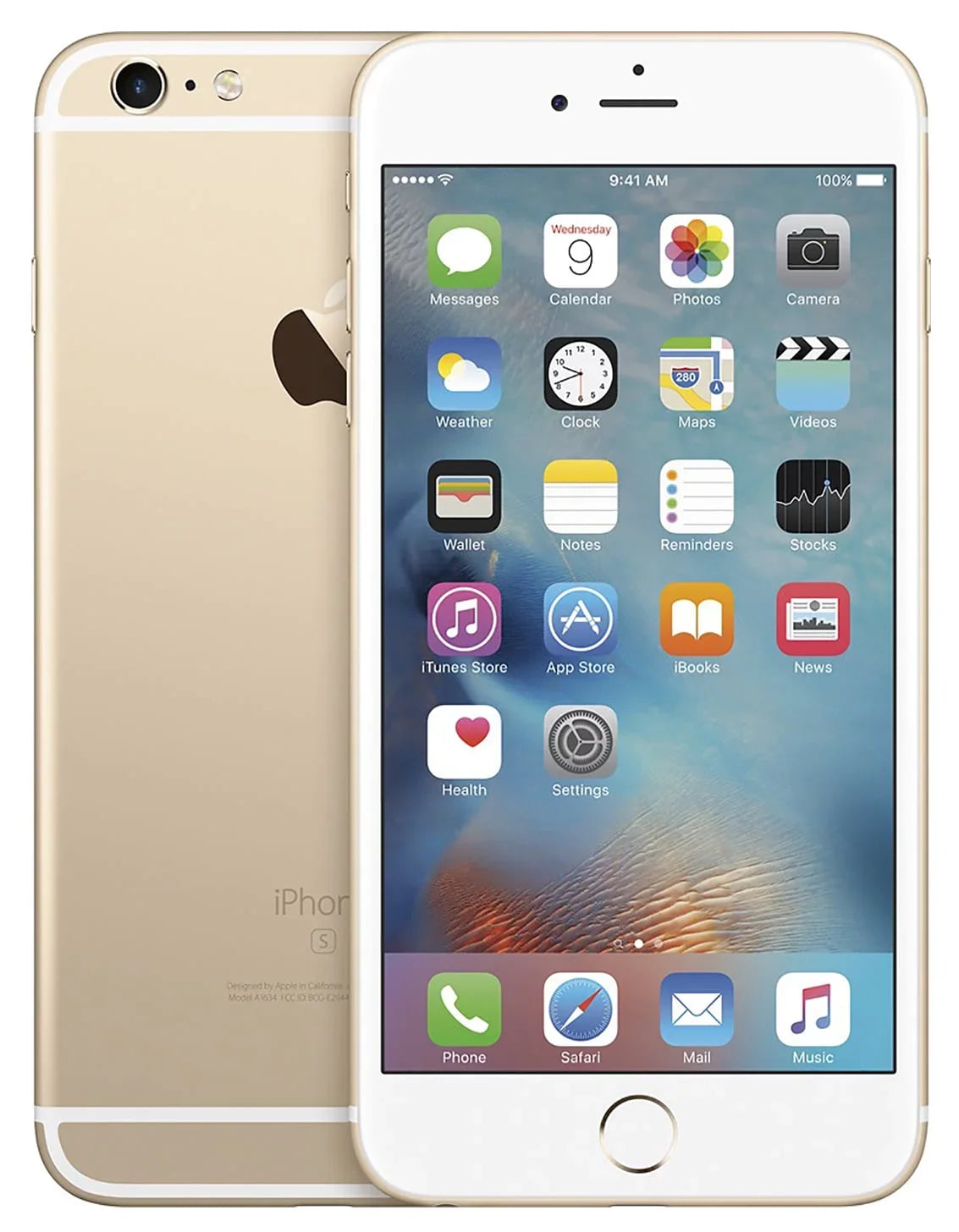 Apple iPhone 6s Plus 128GB Unlocked GSizeM 4G LTE Dual-Core Phone w/ 12MP Camera - Gold (Used)