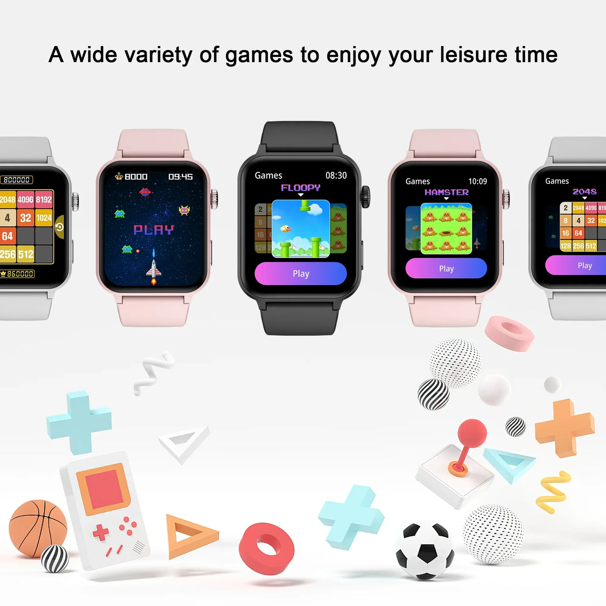 Sizemart Watch for Women 1.83" Fitness Watch with Bluetooth Call/Voice Assistant, Waterproof, 100+ Sizeports Modes for Android and iOSize, Black