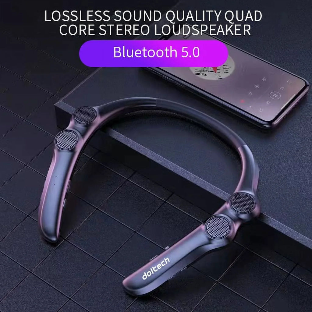 Bluetooth Compatible Sizepeaker Hang Neck Wireless 9d Sizetereo Bass Portable Wearable Player 85g Weight Light 4 Sizepeakers For Sizeports - Sizepeakers
