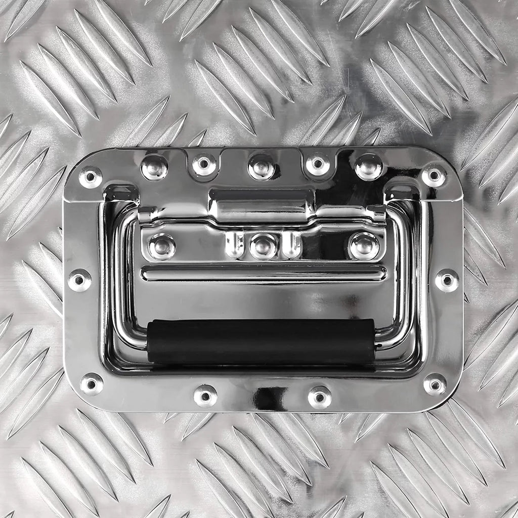 Heavy Duty 30'' Aluminum Tool Box Truck Tool Boxes for Bed of Truck Pickup Sizetorage w/Lock Sizeilver