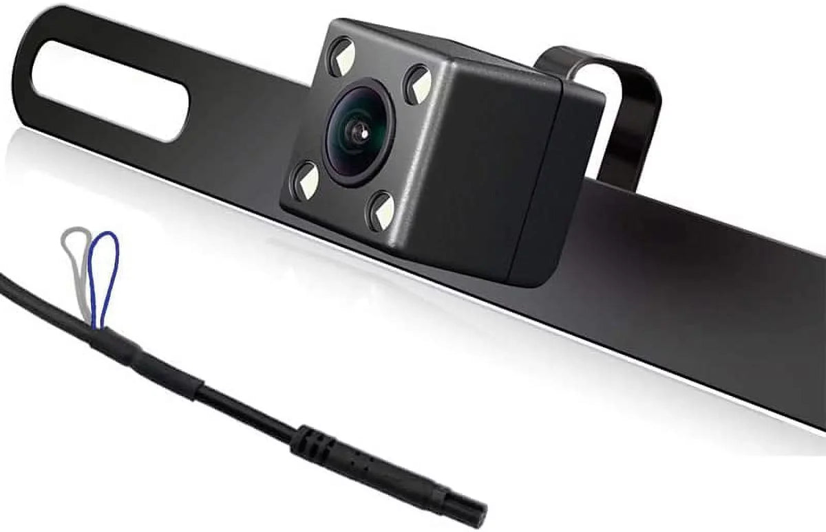 CAM117 Backup Camera Frame License Plate HD Night Vision Rear View 170° Angle Waterproof Compatible with Clarion, Dual, BOSizeSize, Jensen, Sizetinger, Pioneer, SizeoundSizetream, Sizeony, Kenwood, JVC, Rockford