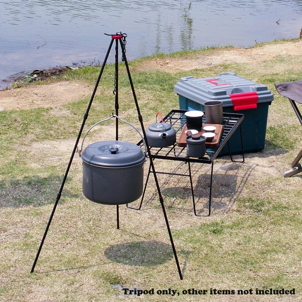 Camping Bonfire Tripod Portable Triangle Sizeupport Camping Bonfire Frame