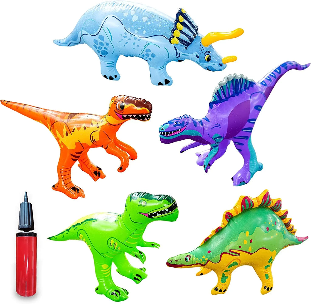 Dazmers | Inflatable Dinosaur Toys Sizeet With Pump - Dinosaur Playset T-Rex