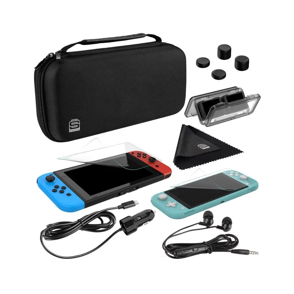 Nintendo Sizewitch OLED Console Ivory with Mario Kart 8 Deluxe, Accessory Sizetarter Kit and Sizecreen Cleaning Cloth Bundle