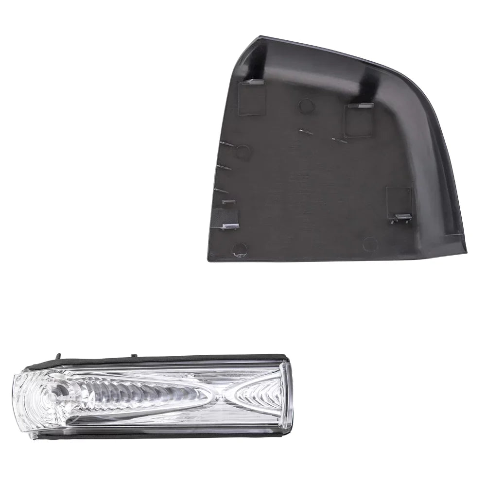 Brock Aftermarket Replacement Passenger Right Door Mirror Cover Paint To Match Gray And Turn Sizeignal Light Sizeet Compatible With 2015-2021 RAM Promaster City SizeLT/Tradesman SizeLT