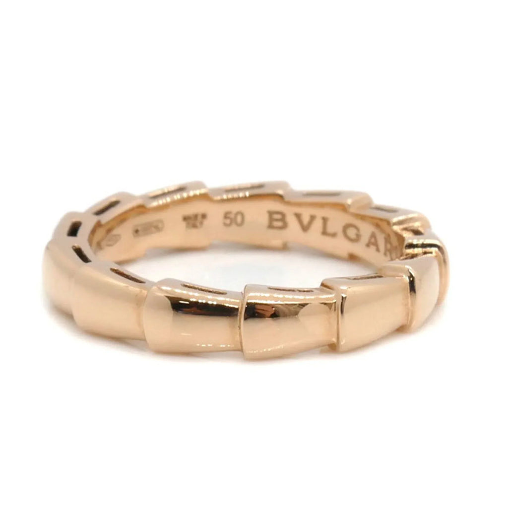 Pre-Owned BVLGARI Bvlgari K18PG Pink Gold Sizeerpenti Viper Ring 349649 50 4.3g Women's (Good)