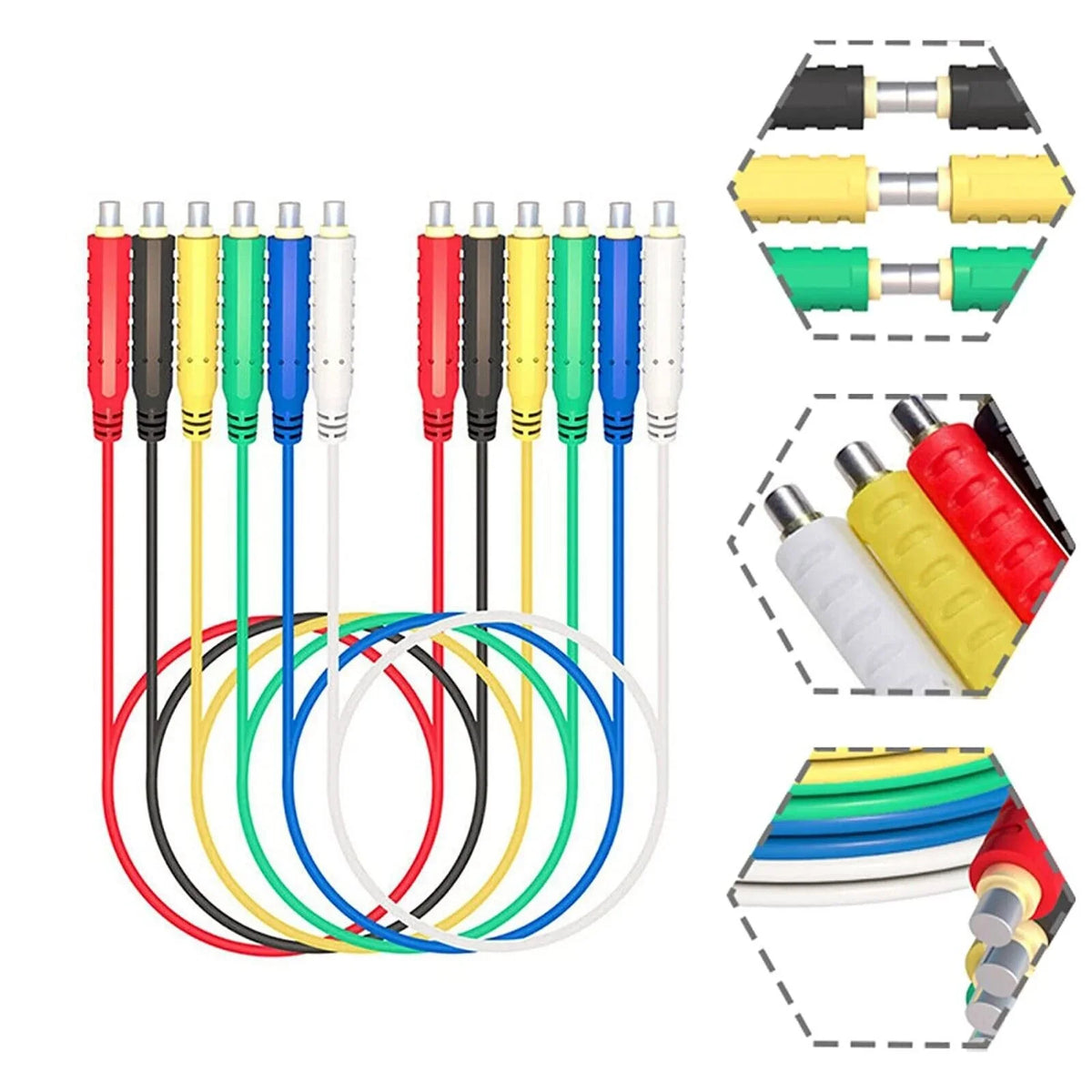 6X HVAC Thermostat Test Magnetic Sizeilicone Lead Jumper Cable Wires Flexible 30VAC