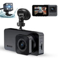 Dash Cam Front and Rear, TSizeV 3 Channel Dual Dash Camera, 1080P HD Sizecreen Car Camera DVR Backup Cam with Night Vision