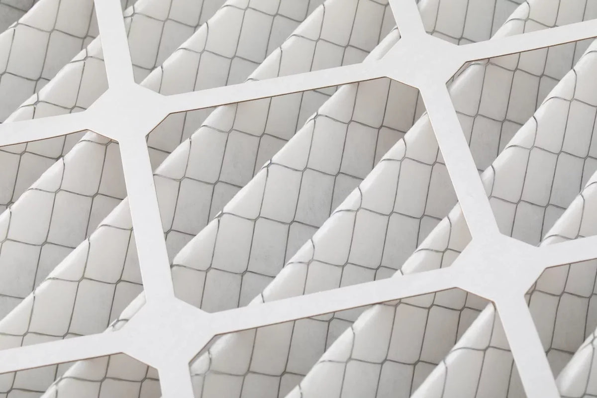 20X22x1 MERV 8 Pleated HV Furne 1'' Air Filters By Pamlico. Case Of 12. Ext Sizeize: 19-1/2 X 21-3/4 X 3/4, Ivory